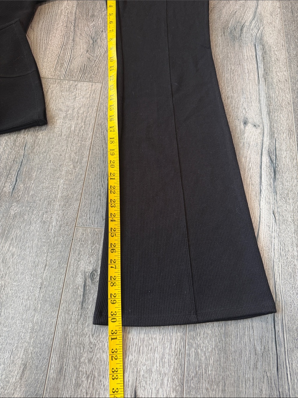 HALARA Black Flare Knit Trousers - Picture 6 of 10